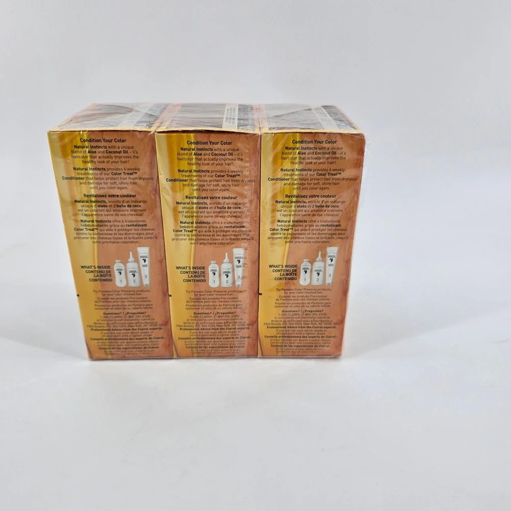 Clairol Natural Instincts Hair Color 8A Medium Cool Blonde 3 Pack New
